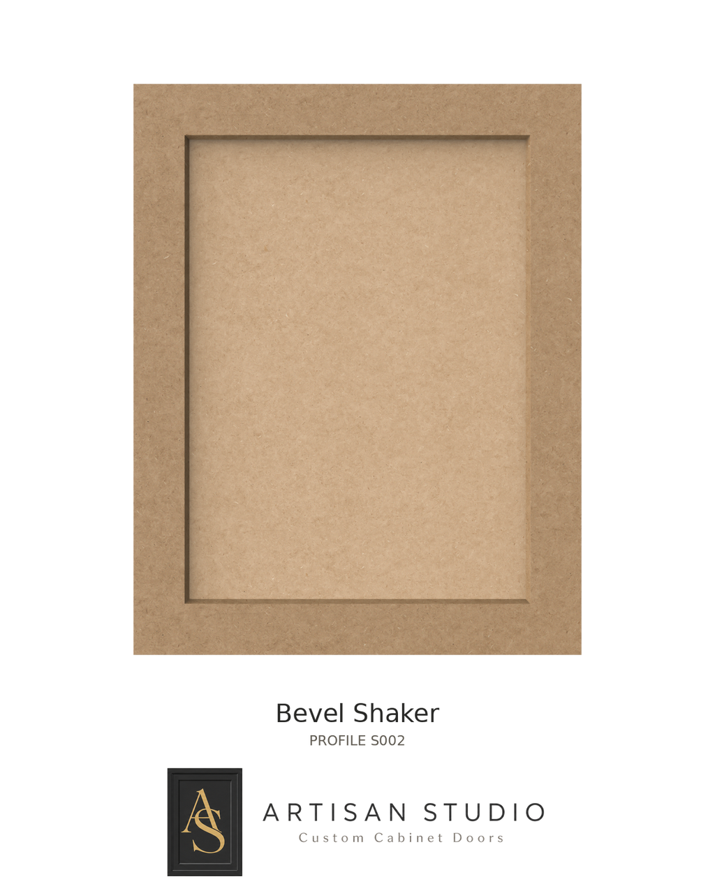 Bevel Shaker MDF Cabinet Door — per sq ft