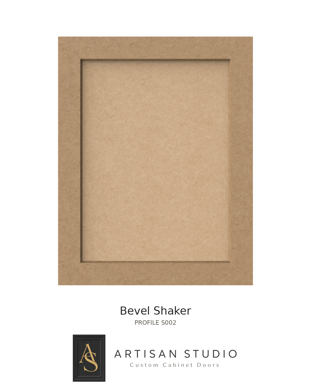 Bevel Shaker MDF Cabinet Door — per sq ft