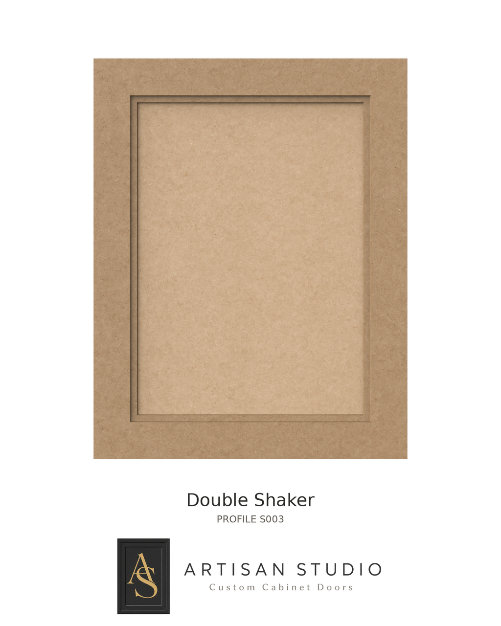 Double Shaker MDF Cabinet Door — per sq ft