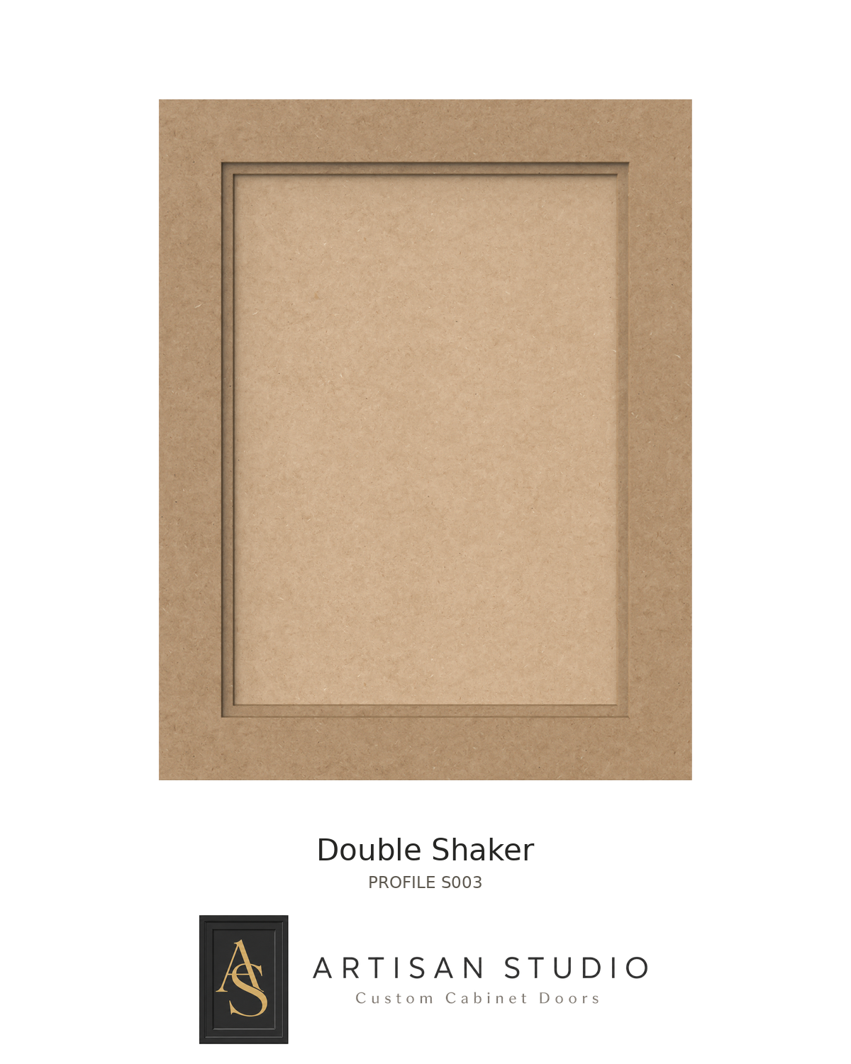 Double Shaker MDF Cabinet Door — per sq ft