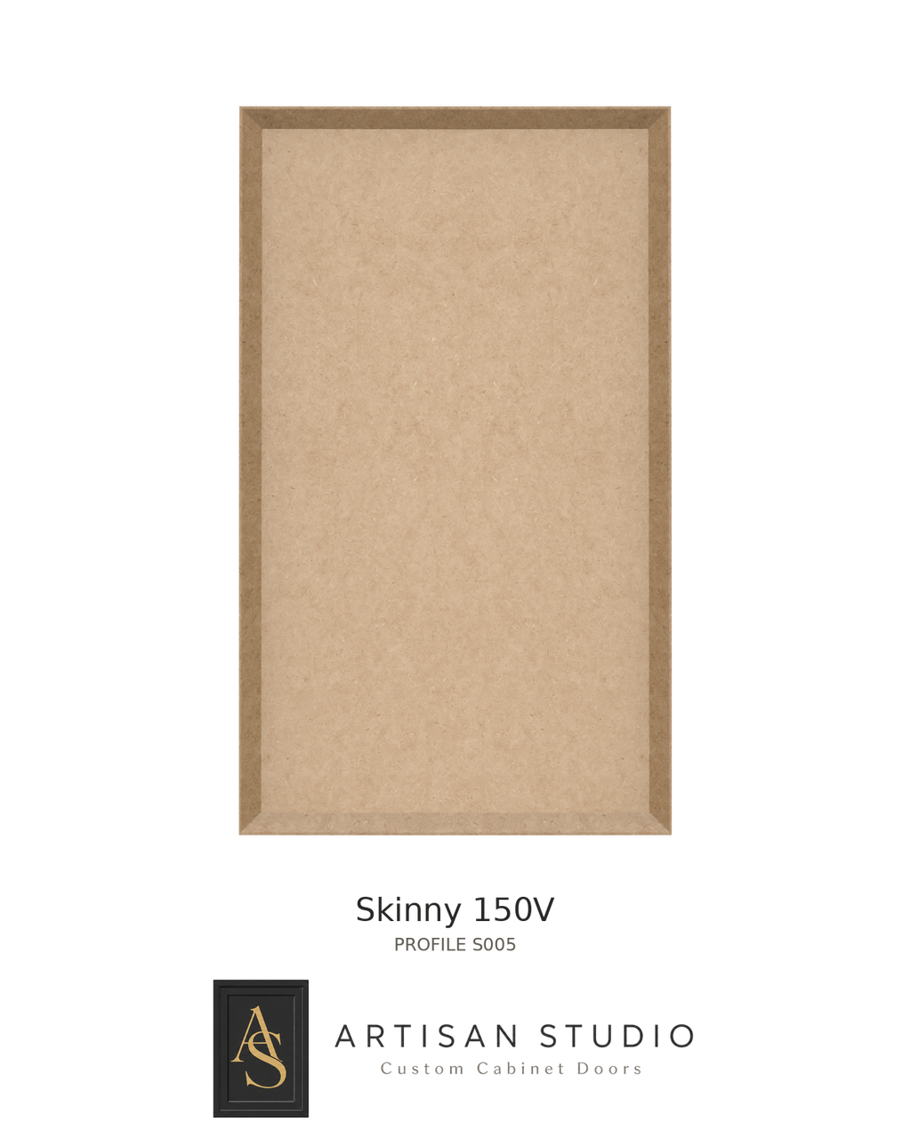 Skinny 150V MDF Cabinet Door — per sq ft