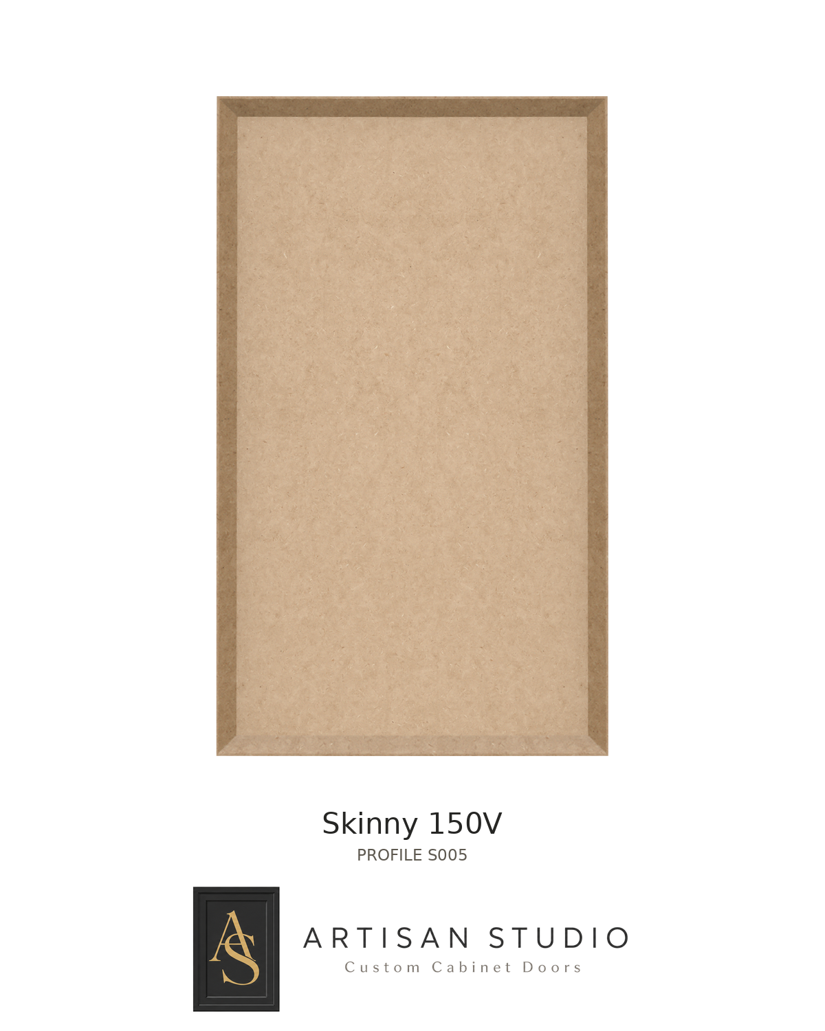 Skinny 150V MDF Cabinet Door — per sq ft