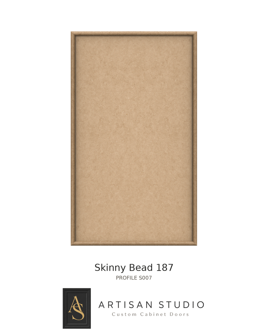 7/8" Skinny Bead 187 MDF Cabinet Door — per sq ft
